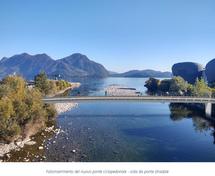 Immagine: Passerella ciclo pedonale sul torrente San Bernardino