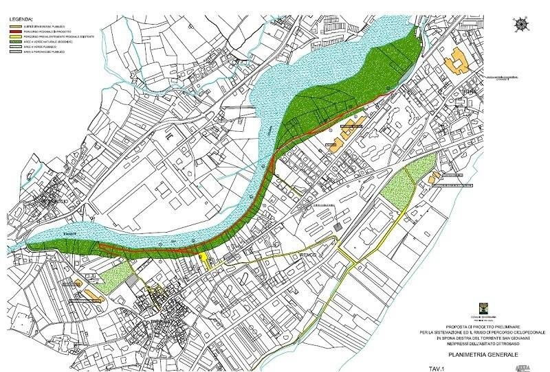 Immagine: Percorso ciclo pedonale torrente San Giovanni a Trobaso