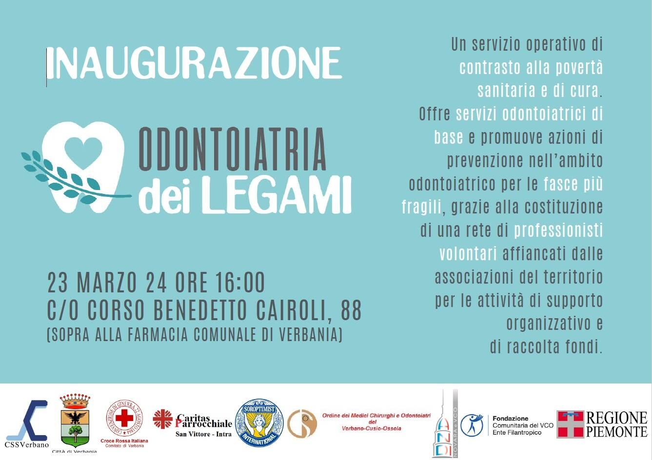 Immagine: Inaugurazione copertina odontoiatria