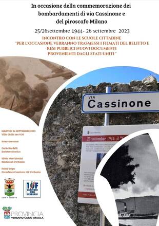Commemorazione vittime via Cassinone e piroscafo Milano
