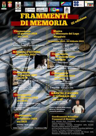 Immagine: Manifesto locandina Frammenti di Memoria 2024