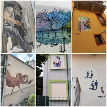 Conclusa la prima fase di "Prospetti di lago-Murales a Suna"