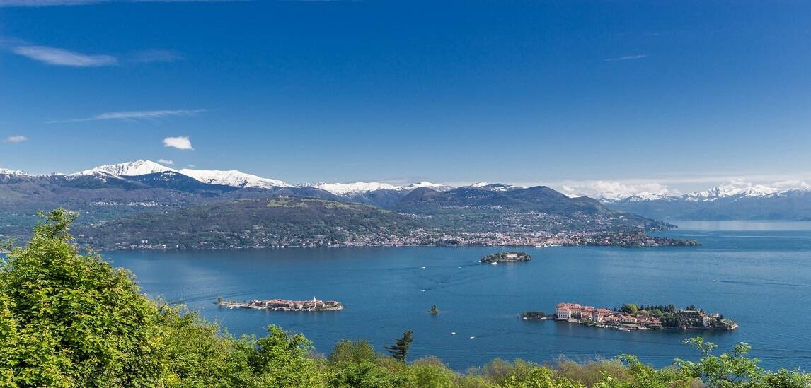 Panorama Golfo Borromeo con Isole