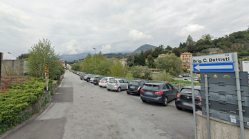 Progetto di variante su via Brigata Cesare Battisti lungo il torrente San Giovanni