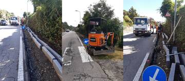 Partiti i lavori per la realizzazione di tre nuovi tratti di marciapiedi. Il primo a Zoverallo